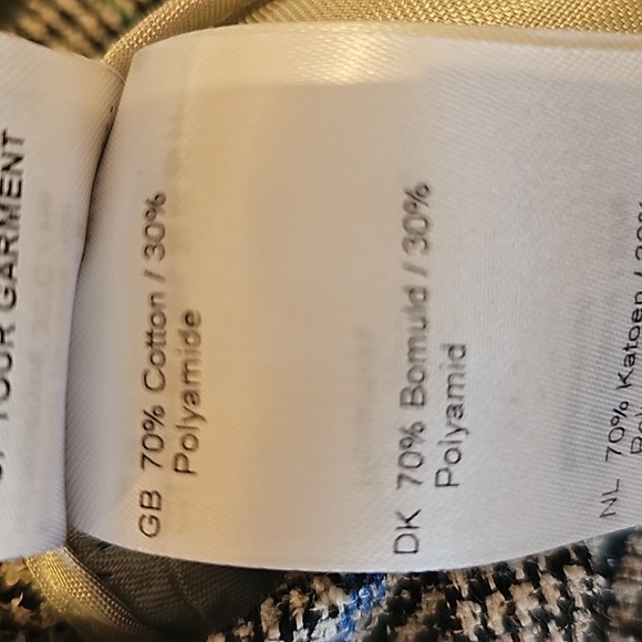 Samsoe Samsoe ladies plaid trousers.  Size S . Black, blue and Kelly green. - Picture 11 of 12